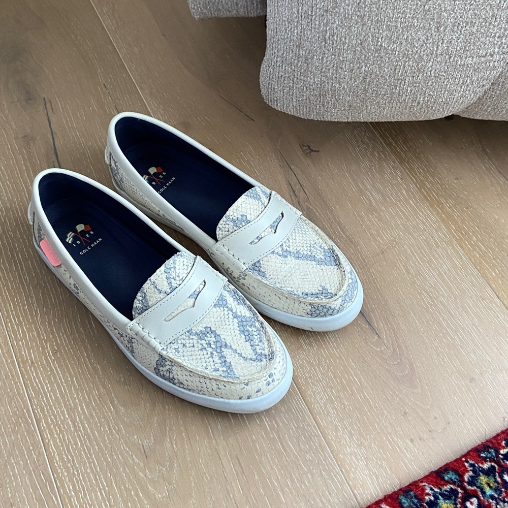 Cole Haan snakeskin loafer